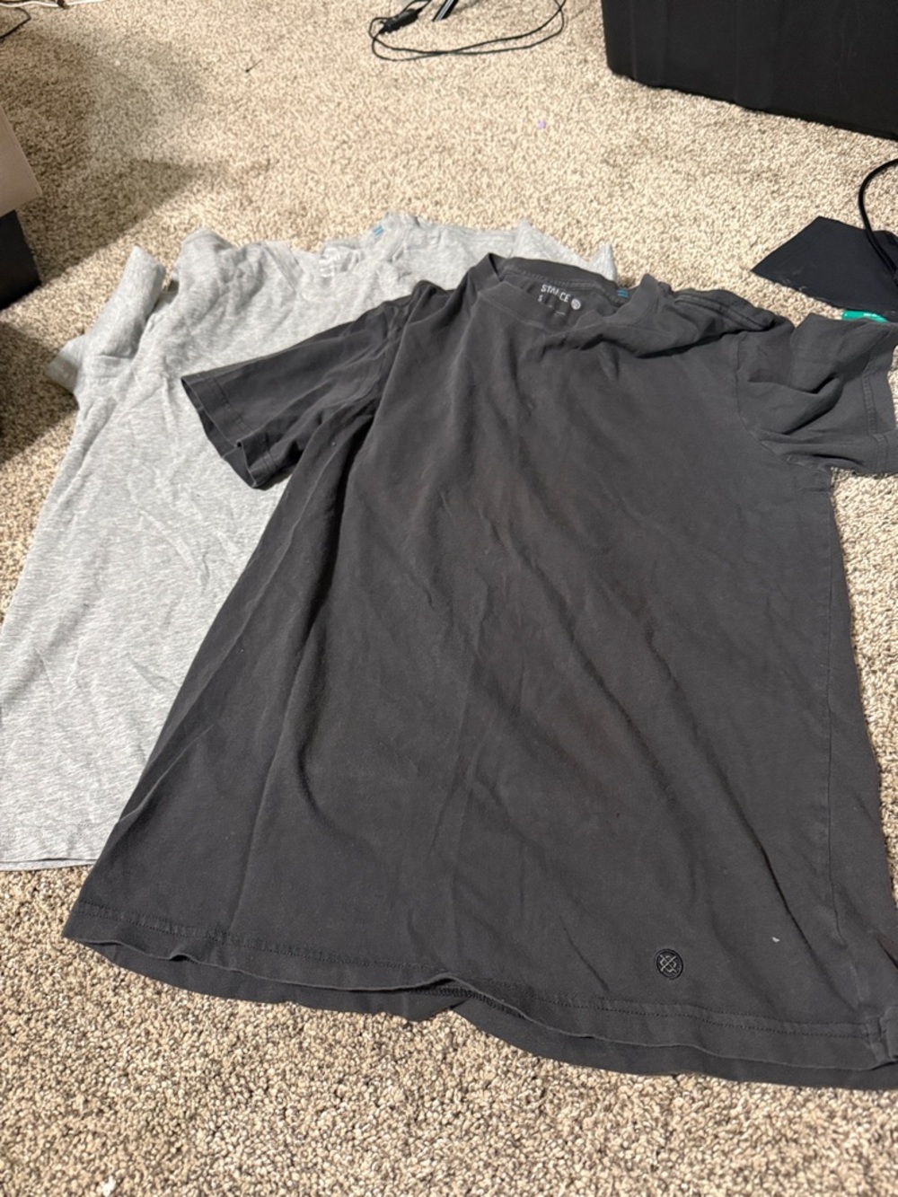 Stance Black Short‑Sleeve Crew T‑Shirt